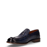 Mocassino in pelle blu | Boscaini Scarpe