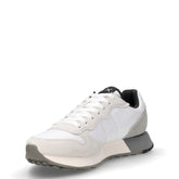 Jaki 2.0 Solid sneaker in tessuto e pelle bianco nero grigio | Boscaini Scarpe
