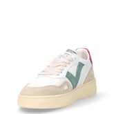 Sneaker in pelle ed ecopelle bianco fucsia | Boscaini Scarpe