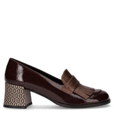 Mocassino con tacco in ecopelle moro bronzo - DU SIMON | Boscaini Scarpe