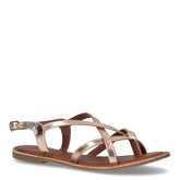 Sandalo infradito in pelle oro | Boscaini Scarpe