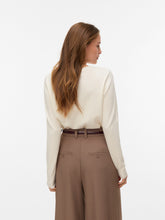 Maglia girocollo in maglia panna | Boscaini Scarpe