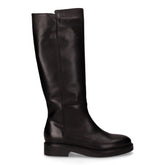 Stivale in pelle con zip nero | Boscaini Scarpe