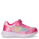 Margaux sneaker in tessuto con farfalla glitter bambina fuxia | Boscaini Scarpe