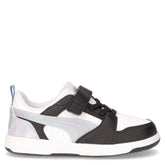 Rebound v6 Space Belle sneaker in ecopelle bambina nero bianco lilla - Scarpe Bambina | Boscaini Scarpe