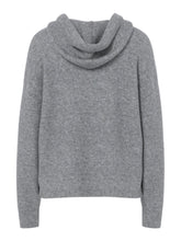 Maglione con cappuccio in maglia grigio | Boscaini Scarpe