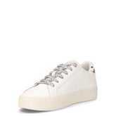Katy sneaker ragazza in ecopelle e pelle bianco bubblegum | Boscaini Scarpe