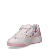 Sneaker bambina in ecopelle bianco multicolor | Boscaini Scarpe
