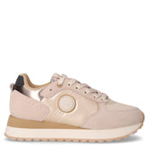 TRAVIS AUTHENTIC Sneaker in pelle e tessuto beige bronzo | Boscaini Scarpe