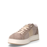 Sneaker in pelle scamosciata e tessuto peltro | Boscaini Scarpe