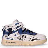 Sneaker bambina in ecopelle bianco avio - PRIMIGI AVANT | Boscaini Scarpe