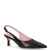 Décolletè slingback a punta in ecopelle nero - DU SIMON | Boscaini Scarpe