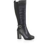 Stivale sotto al ginocchio con tacco nero - Stivali Donna | Boscaini Scarpe