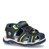 Sam sandalo in ecopelle bambino blu navy petrolio | Boscaini Scarpe