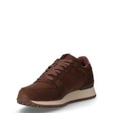Sneaker in tessuto ed ecopelle marrone rosa | Boscaini Scarpe