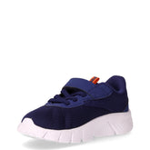 Flexfocus Modern sneaker in tessuto ed ecopelle bambino blu arancione | Boscaini Scarpe