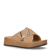 Ciabatta in ecopelle con zeppa moka | Boscaini Scarpe