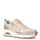 Uno Metallic Sliders sneaker in ecopelle taupe - SKECHERS | Boscaini Scarpe