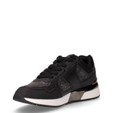 Sneaker in tessuto ed ecopelle nero | Boscaini Scarpe