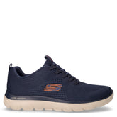 Summits Eckler sneaker slip on in tessuto blu arancio | Boscaini Scarpe