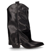 Camperos in ecopelle con tacco nero | Boscaini Scarpe