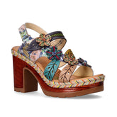 Jacao 07 sandalo con tacco beige - Sandali Donna | Boscaini Scarpe