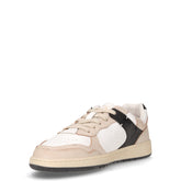 Sneaker in pelle bianco nero | Boscaini Scarpe