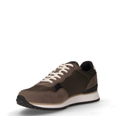 Sneaker in tessuto ed ecopelle grigio | Boscaini Scarpe