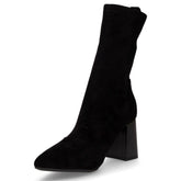 Tronchetto a punta in tessuto nero | Boscaini Scarpe