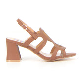 Sandalo con tacco brown - Sandali Con Tacco Donna | Boscaini Scarpe