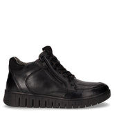 Sneaker in pelle con zip nero - Comfort Donna | Boscaini Scarpe