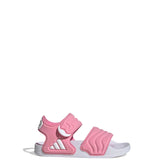 Adilette 2 sandalo in gomma bambina rosa bianco | Boscaini Scarpe