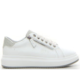 Sneakers con platform white silver - SALDI Sneakers Donna | Boscaini Scarpe