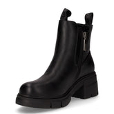 Tronchetto in ecopelle con zip nero | Boscaini Scarpe