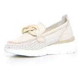 Mocassino con catena beige | Boscaini Scarpe