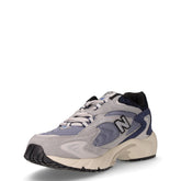 725 sneaker in tessuto e pelle grigio blu | Boscaini Scarpe