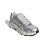 Eclyptix sneaker in tessuto ed ecopelle bianco argento | Boscaini Scarpe