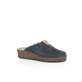 Ciabatta con zeppa blu cuoio - Ciabatte Donna | Boscaini Scarpe