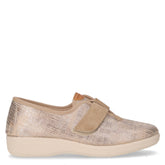 Scarpa chiusa in tessuto con strappo beige - Comfort Donna | Boscaini Scarpe