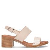 Sandalo con tacco beige - Sandali Con Tacco Donna | Boscaini Scarpe