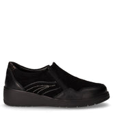 Neta scarpa chiusa in pelle con zip nero | Boscaini Scarpe