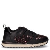 Fastics girl sneaker in ecopelle bambina nero e viola | Boscaini Scarpe