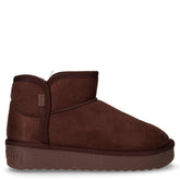 Nordic low basic tape stivaletto con caldo in tessuto marrone | Boscaini Scarpe