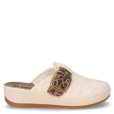 Ciabatta in tessuto con zeppa ghiaccio - Ciabatte Donna | Boscaini Scarpe