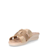 Ciabatta in ecopelle con strass platino | Boscaini Scarpe