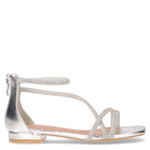 Sandalo con strass argento | Boscaini Scarpe