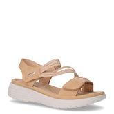 Sandalo in ecopelle con fasce elastiche beige - TOO LIKE | Boscaini Scarpe