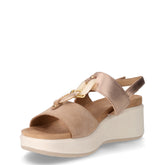Sandalo in pelle con zeppa biscotto | Boscaini Scarpe