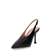 Slingback in ecopelle con tacco nero | Boscaini Scarpe