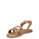 Sandalo bambina in ecopelle geo beige | Boscaini Scarpe